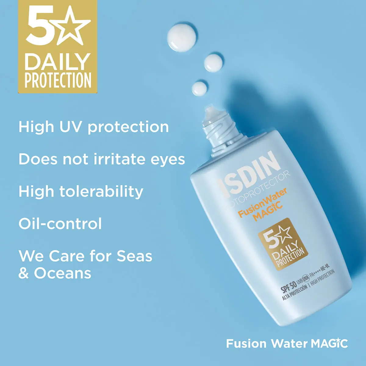 ضدآفتاب فیوژن واتر مجیک SPF50 ایزدین